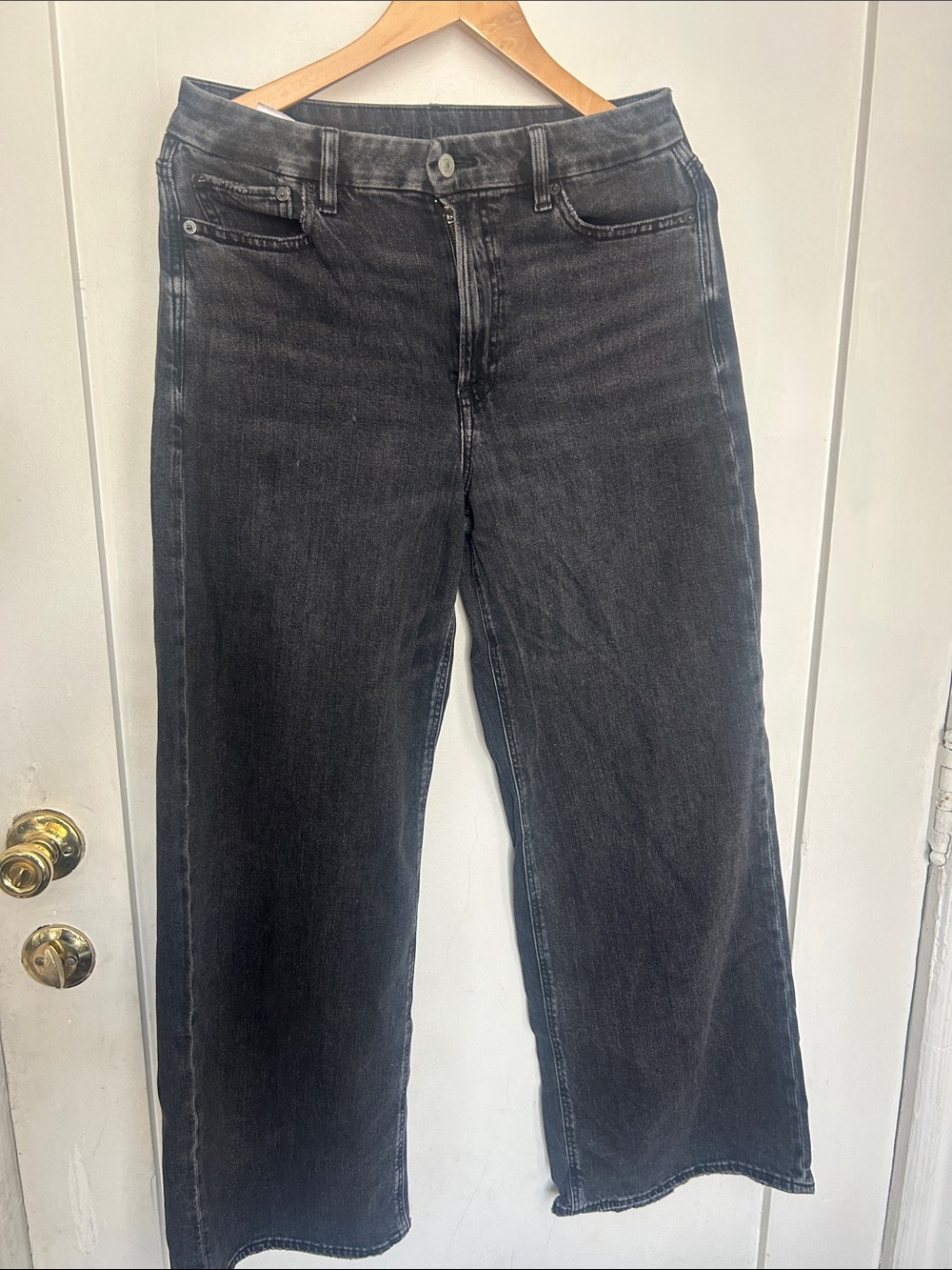 American Eagle Super High Rise Baggy wide leg